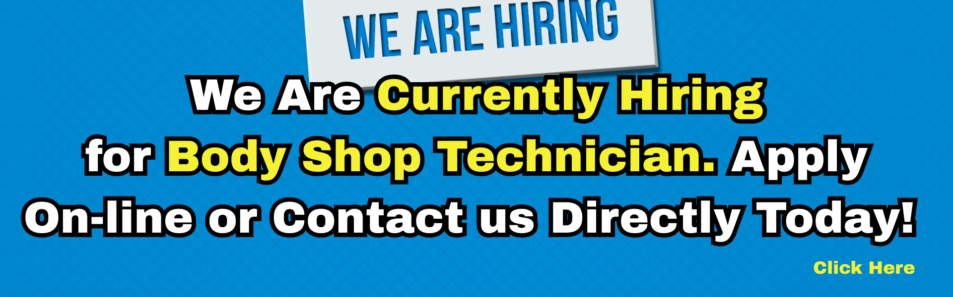 Help wanted banner August 2025