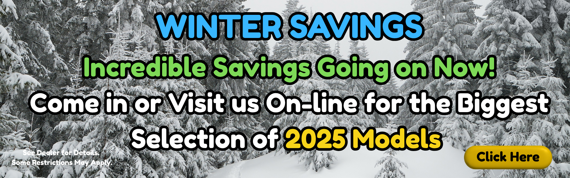 Winter savings banner Dec. 2025